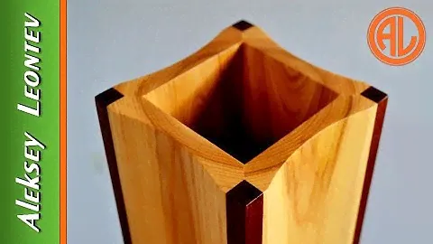 ВАЗА из дерева для сухоцветов / Wooden Vase for Dried Flowers. DIY