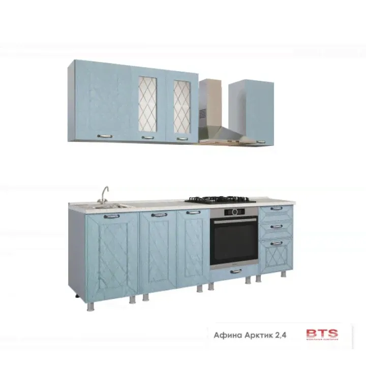Кухня 2,4 «Афина Арктик»-0