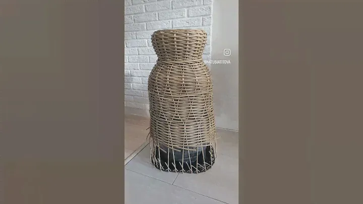 Вазон за 3 секунды #rusticstyle #alavillage #кашпоизротанга #кашпо #homedecor #деревенскийстиль