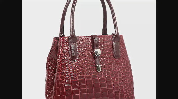 Сумка Afina 101 croc bordo