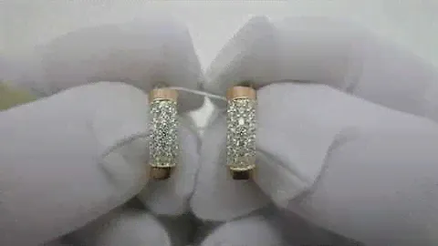 Серебряные серьги с золотом