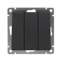 Выключатель 3-кл. СП Афина 10А IP20 механизм графит Universal A0043-Gr