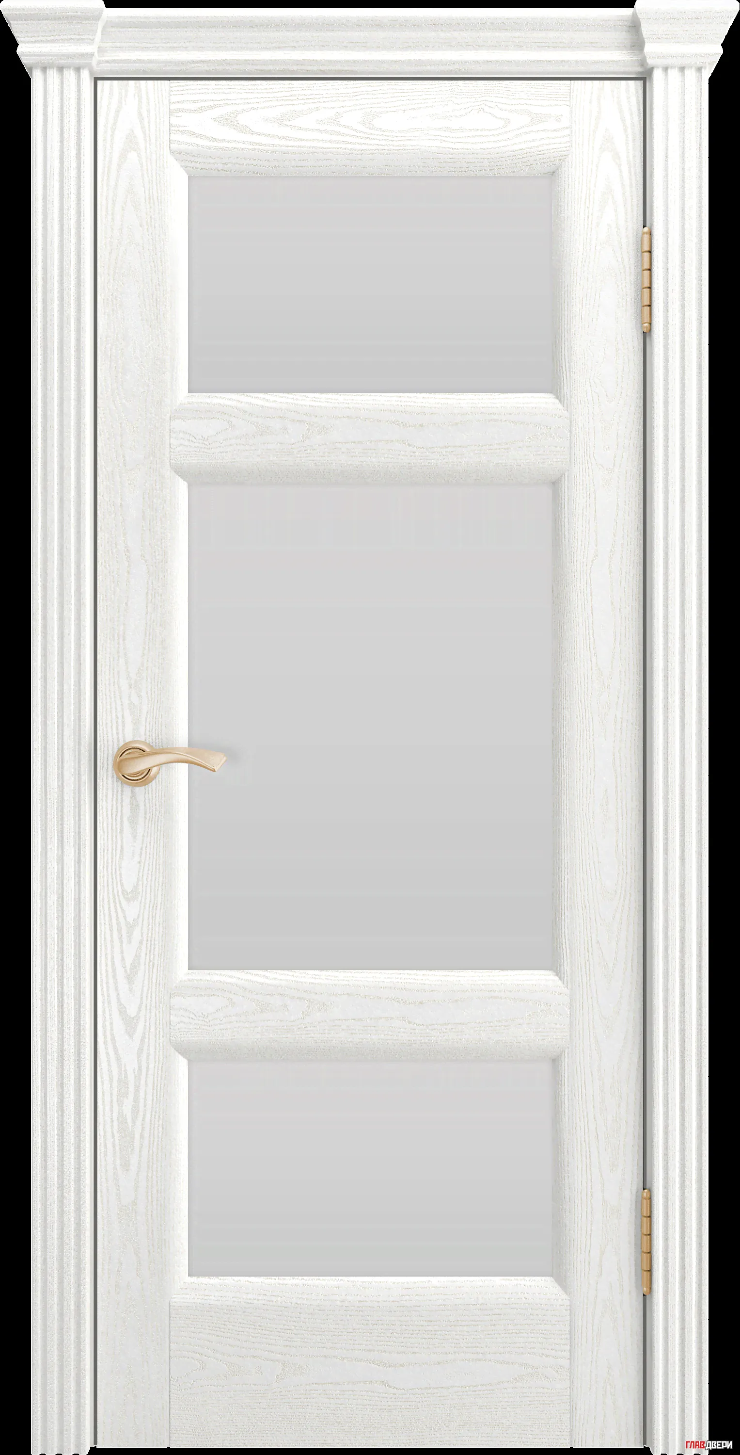 Межкомнатная дверь АФИНА 2 ПО ТОН 38 ЯСЕНЬ БЕЛЫЙ LINEDOOR