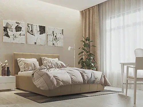 Кровать Афина Люкс Кэмел