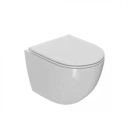 Унитаз подвесной Point Афина PN41041 безободковый, белый-0