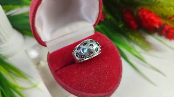 Винтажное, оригинальное кольцо с аквамаринами 1,3ct, 17-17,5р-р, 6,67гр, s925