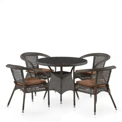Комплект мебели Афина-мебель T220C/Y32 Brown 4Pcs