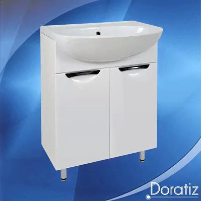 Doratiz 9912.474 Тумба Афина 60 под умывальник Уют 60, белый