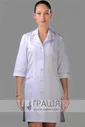 Медицинский халат с вышивкой Афина