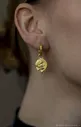 Серьги "Афина" Серебро, позолота
