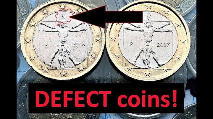 Italy 1 Euro 2006 2007 R Defect coins RARE/2 Euro 12.000.000