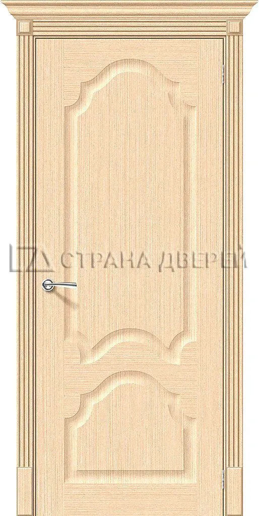 Двери Афина пг беленый дуб-0